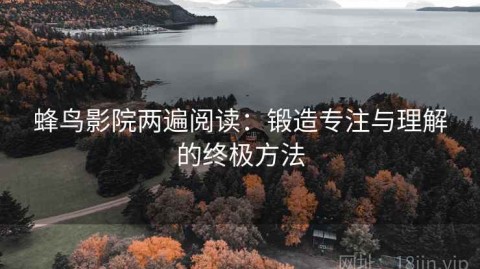 蜂鸟影院两遍阅读：锻造专注与理解的终极方法