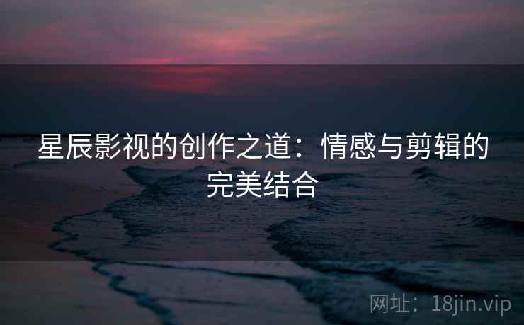 星辰影视的创作之道：情感与剪辑的完美结合